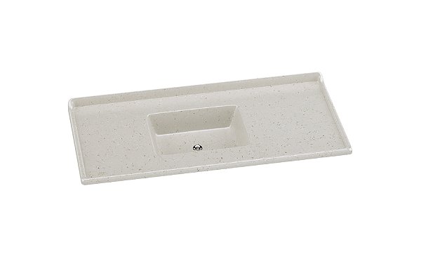 Pia de Mármore Sintético Standart 120cm Travertino 5043-14 Rorato