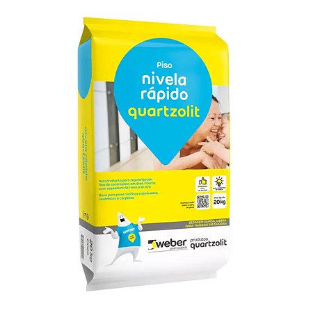 Nivela Rápido 20KG Cinza Quartzolit