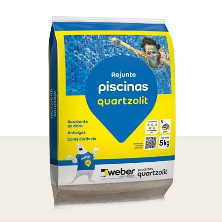Rejunte Piscinas 5KG Branco Quartzolit