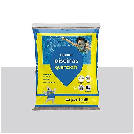 Rejunte Piscinas 5KG Cinza Platina Quartzolit 920527