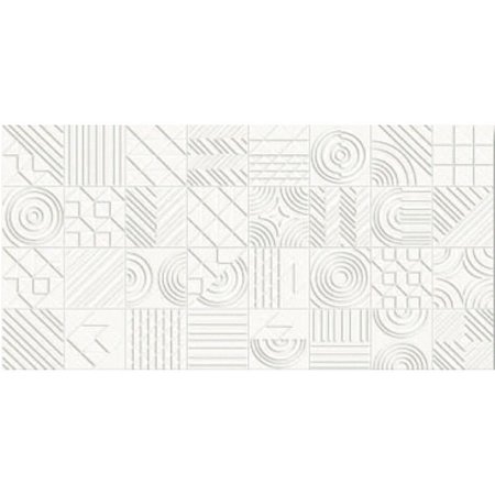 Porcelanato Groove Bianco Acetinado 62x121 RR12208 Damme