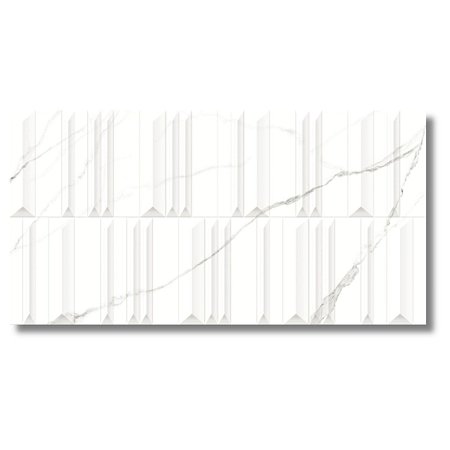 Porcelanato Lacombe Statuario Acetinado 62x121 AR12227 Damme