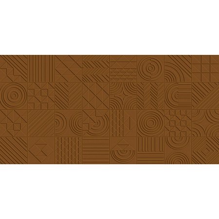 Porcelanato Groove Caramelo Acetinado 62x121 RR12228 Damme