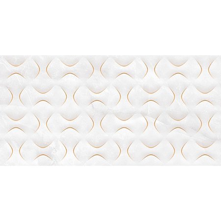 Porcelanato Onix Bianco Decor Polido 61x120 PR12252 Damme