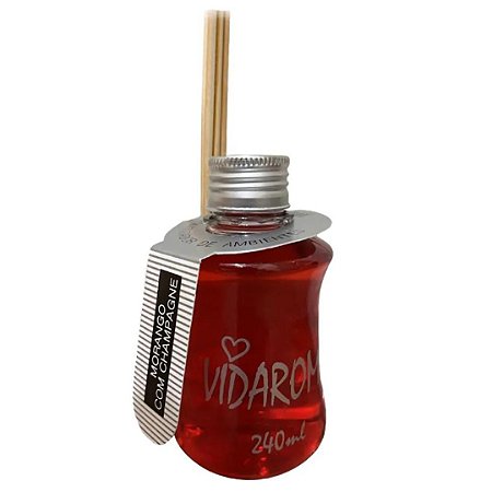 Aromatizador Vareta 240ml Morango com Champagne Vidaromas