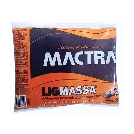Aditivo para Argamassa Ligmassa 50ml Sachê Mactra