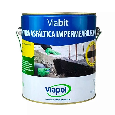 Pintura Asfáltica Impermeabilizante Viabit 3,6L Viapol
