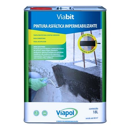 Pintura Asfáltica Impermeabilizante Viabit 18L Viapol