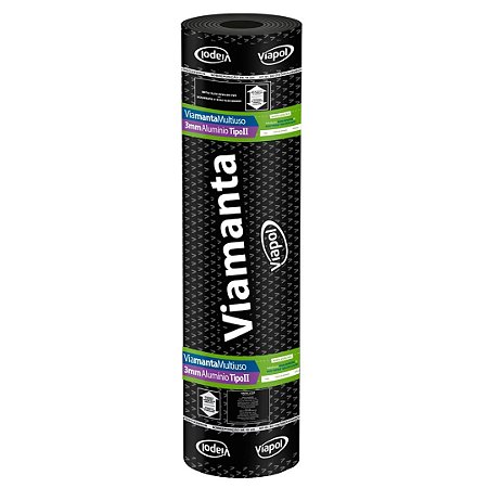 Manta Asfáltica Viamanda Multiuso 4mm Tipo 2 de 1M Rolo com 10 Metros Viapol