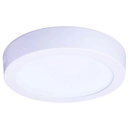 Painel LED 12W 4000K de Sobrepor Redondo Bivolt Foxlux