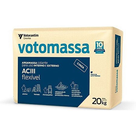 Argamassa Votomassa AC3 Cinza 20KG Votoran