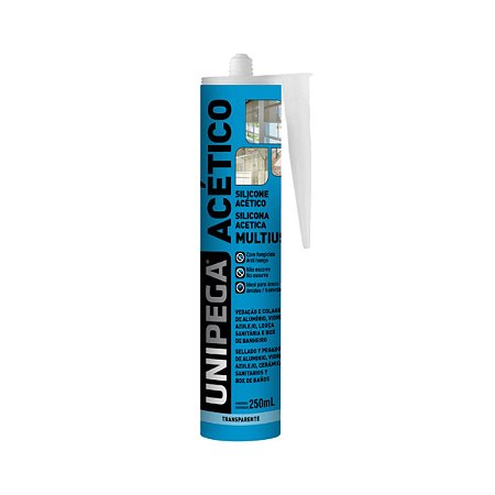 Silicone Acetico Multiuso Incolor 250ml Unipega