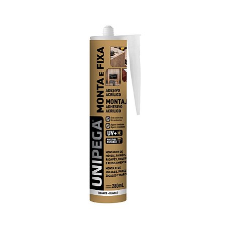 Monta e Fixa Branco 280ml Unipega