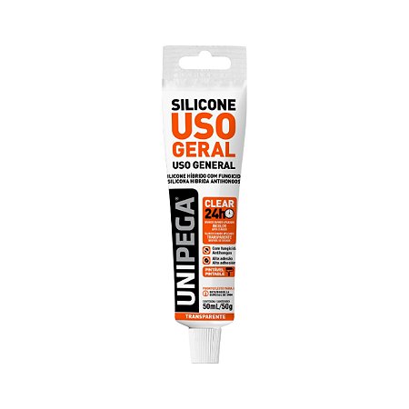 Silicone Hibrido UG Incolor 50ml Unipega
