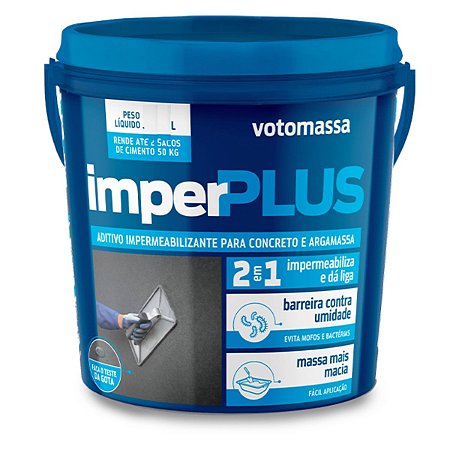Aditivo Impermeabilizante para Concretos e Argamassas ImperPLUS 18L Votoran