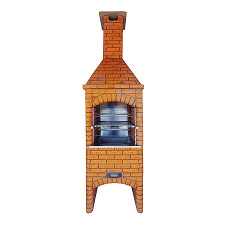 Churrasqueira Pré Moldada 75cm Colonial Estilo Tijolinho