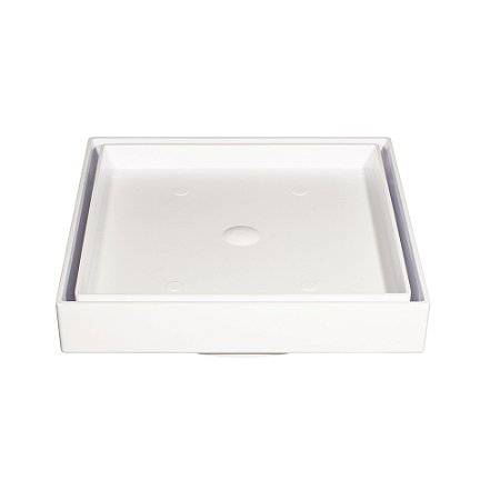 Ralo Invisível Quadrado 15x15 Branco Estrela
