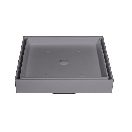 Ralo Invisível Quadrado 15x15 Cinza Estrela