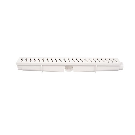 Ralo Linear Modular com Grelha 6x50cm Branco Estrela