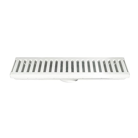 Caixa Coletora 15x100cm com Grelha Branca Estrela