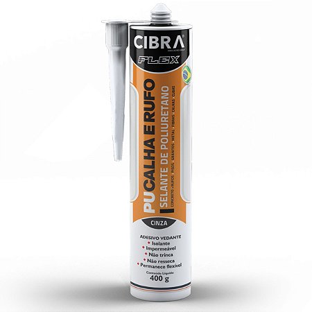 Selante PU Veda Calha e Rufo 400g Cinza Cibra