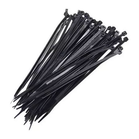 Abraçadeira de Nylon 3,5x200 Preta 100 Unidades Sfor