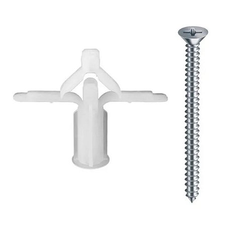 Parafuso para Madeira PHS 4,2x55 + Bucha Fly 4 Nylon 2 Unidades Sfor