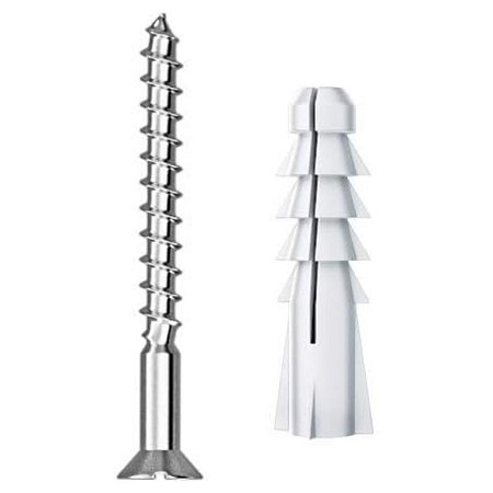 Parafuso para Madeira PHS 6,1x65 + Bucha SD Plástica 10mm 4 Unidades Sfor