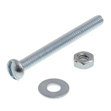 Parafuso Rosca Máquina 1/4x2" + Porca e Arruela 5 Unidades Sfor