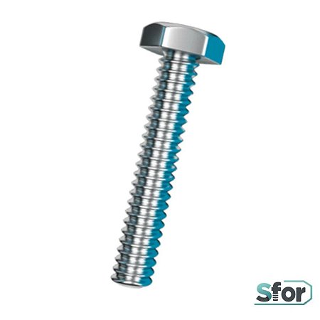 Parafuso Sextavado com Rosca Interna 3/16x1mm 5 Unidades Sfor