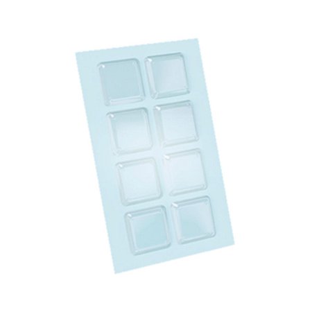 Protetor Adesivo Transparente Quadrado 20mm 12 Unidades Sfor