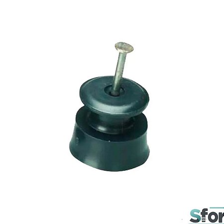 Roldana para Fios Verde com Prego Modelo 36 3 Unidades Sfor