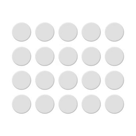 Tapa Parafuso Adesivo Branco 8mm 20 Unidades Sfor