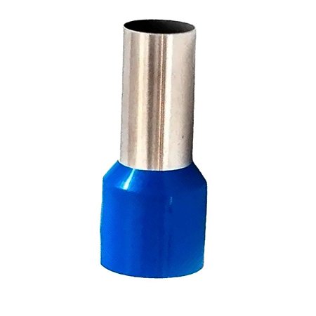 Terminal Tubular Isolado Simples Azul 16mm 20 Unidades Sfor