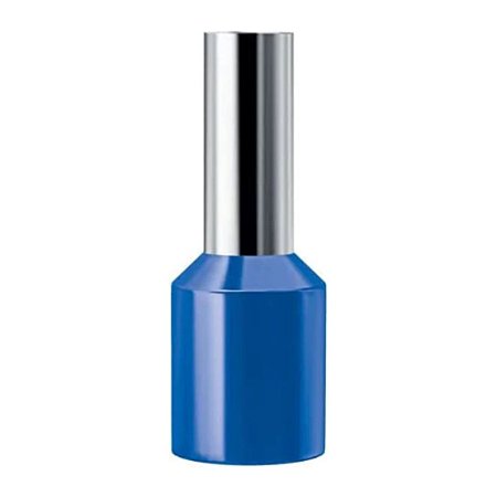 Terminal Tubular Isolado Simples Azul 2,5mm 20 Unidades Sfor