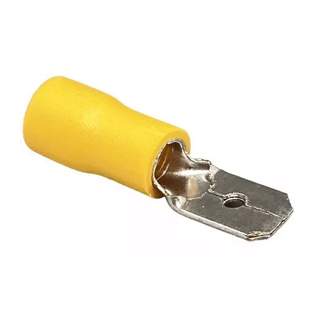 Terminal Macho Pré-Isolado Amarelo 4,0x6,0mm 20 Unidades Sfor