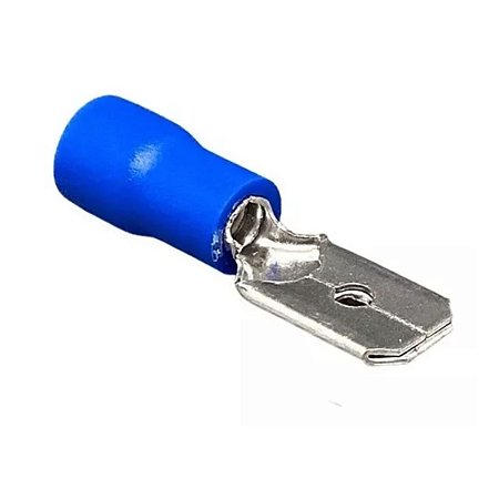 Terminal Macho Pré-Isolado Azul 1,5x2,5mm 20 Unidades Sfor