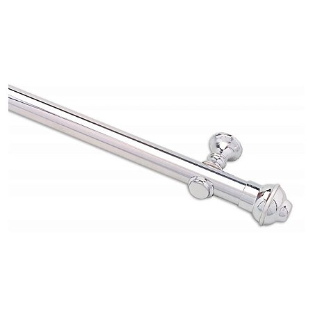 Kit Varão Eco Metal Cromado 28x19mm 3,00m Com Emenda Belchior