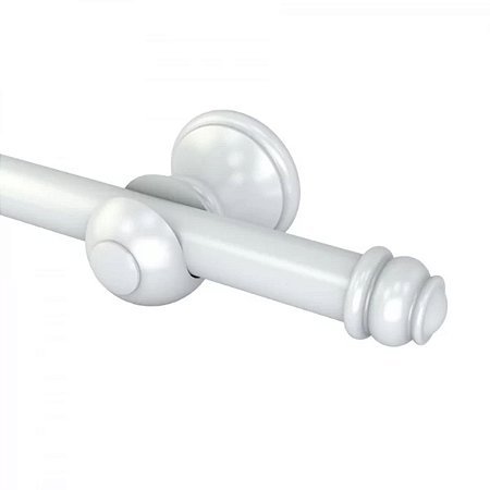 Kit Varão Eco Europa Branco 19mm 4,00m Com Emenda Belchior