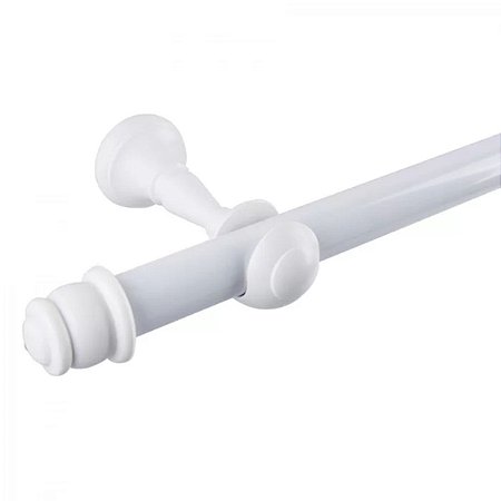 Kit Varão Eco Europa Branco 28mm 4,00m Com Emenda Belchior
