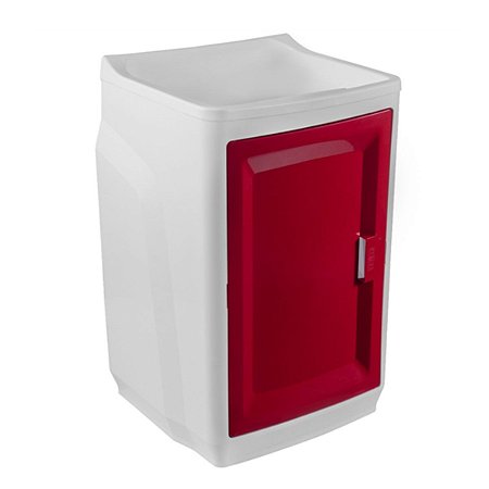 Gabinete com Tanque para Lavanderia GTQ0 Branco/Bordo Astra