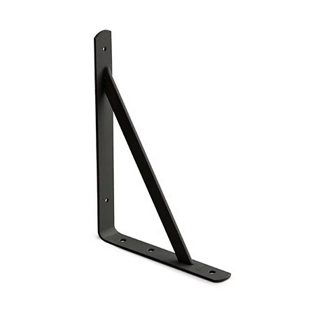 Mão Francesa para Prateleira 17cm Preta Fico