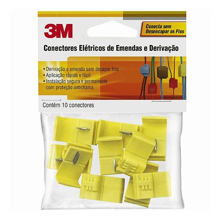 Conector Elétrico Scothlok 2,5 a 4mm com 10 Unidades 3M
