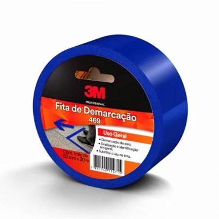 Fita de Demarcação para Solo Scotch 50mm x 30m 469 Azul 3M