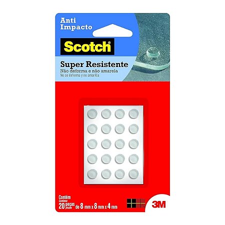 Anti Impacto Redondo Tamanho P com 20 Unidades Scotch-Brite 3M