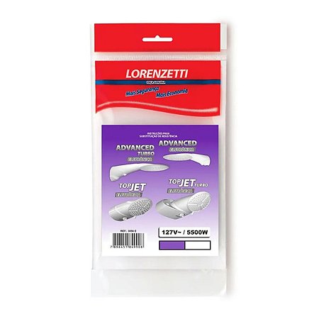 Resistência de Aquecimento para Chuveiro 5500WX127V 3056-E 7589077 Lorenzetti