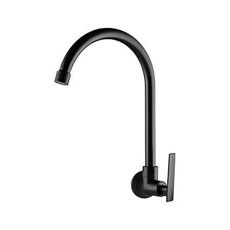 Torneira de Parede para Cozinha Bica Móvel Studio 1168 B37 Preta Lorenzetti