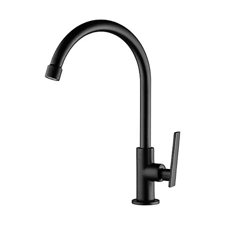 Torneira de Mesa para Lavatório Bica Alta Studio 1195 B37 Preta Lorenzetti
