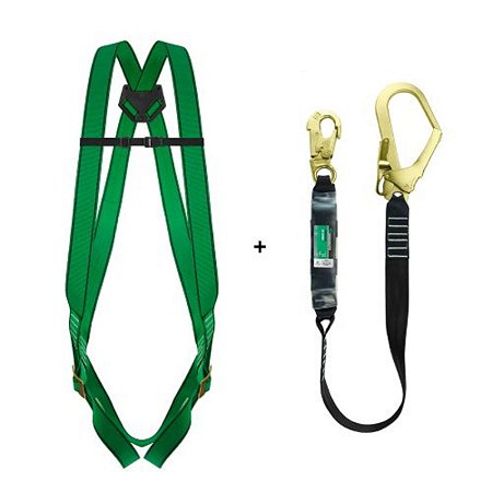 Conjunto Cinturão Paraquedista CG750N e Talabarte CG700/CG342AB Carbografite