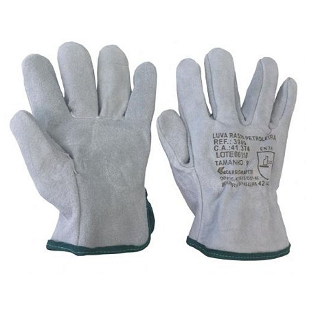 Luva Vaqueta Petroleira Cinza 010642310 Carbografite